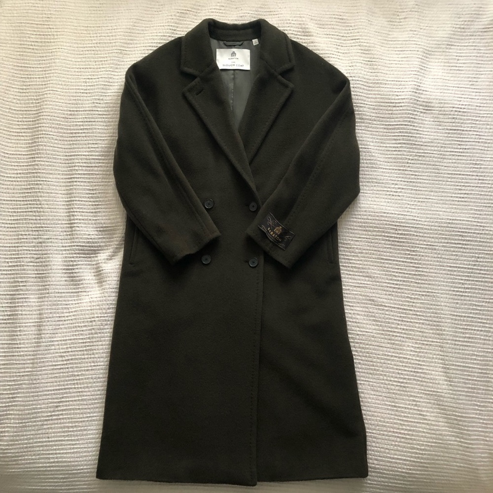 Babaton Slouch Coat Forest Night BNWT (Small)